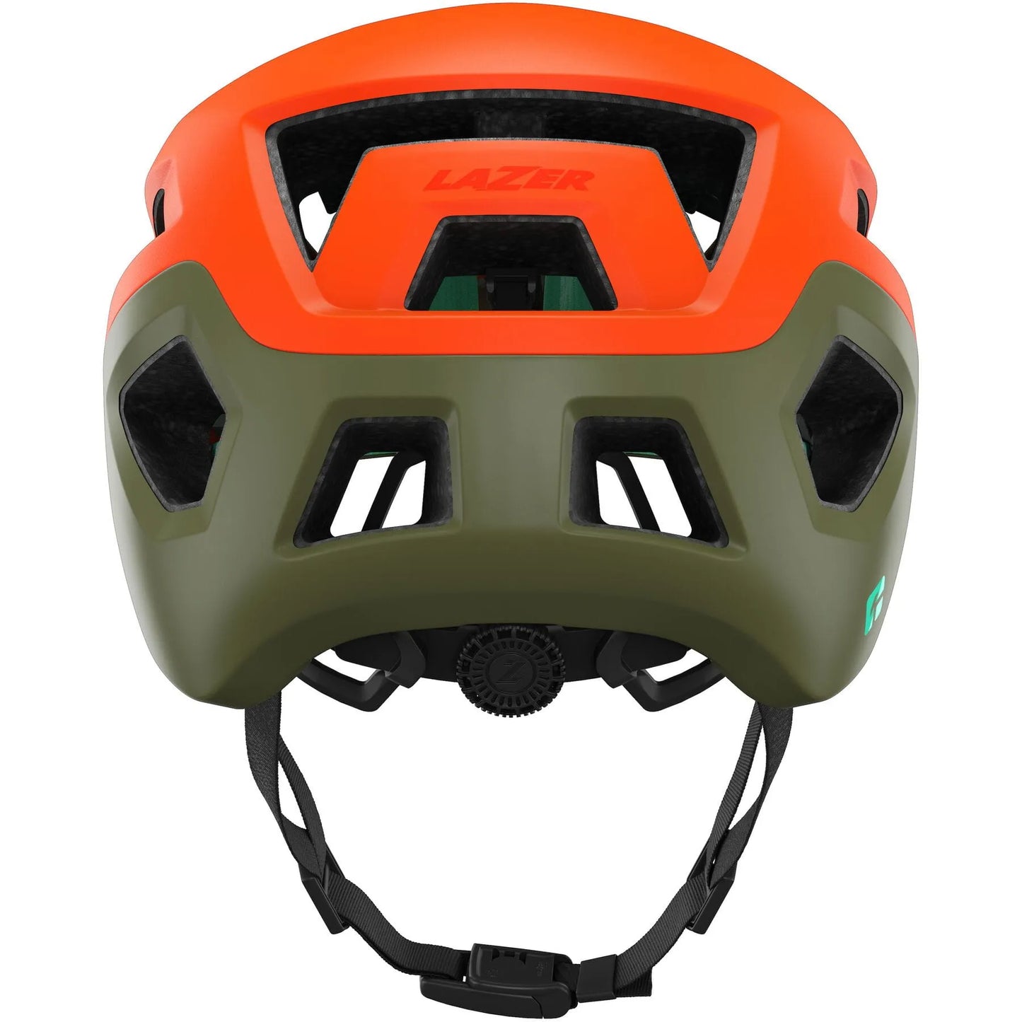 LAZER COYOTE KINETICORE MTB HELMET MATT ORANGE GREEN