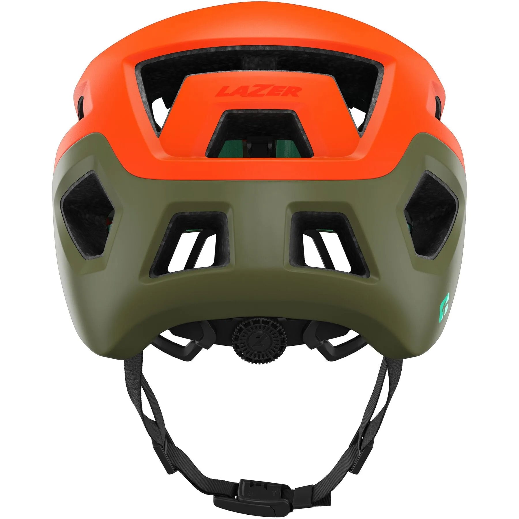 LAZER COYOTE KINETICORE MTB HELMET MATT ORANGE GREEN