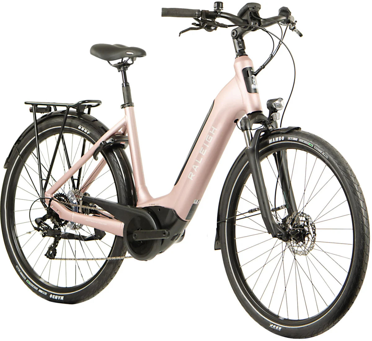 RALEIGH MOTUS TOUR LOW STEP HYBRID eBIKE PINK