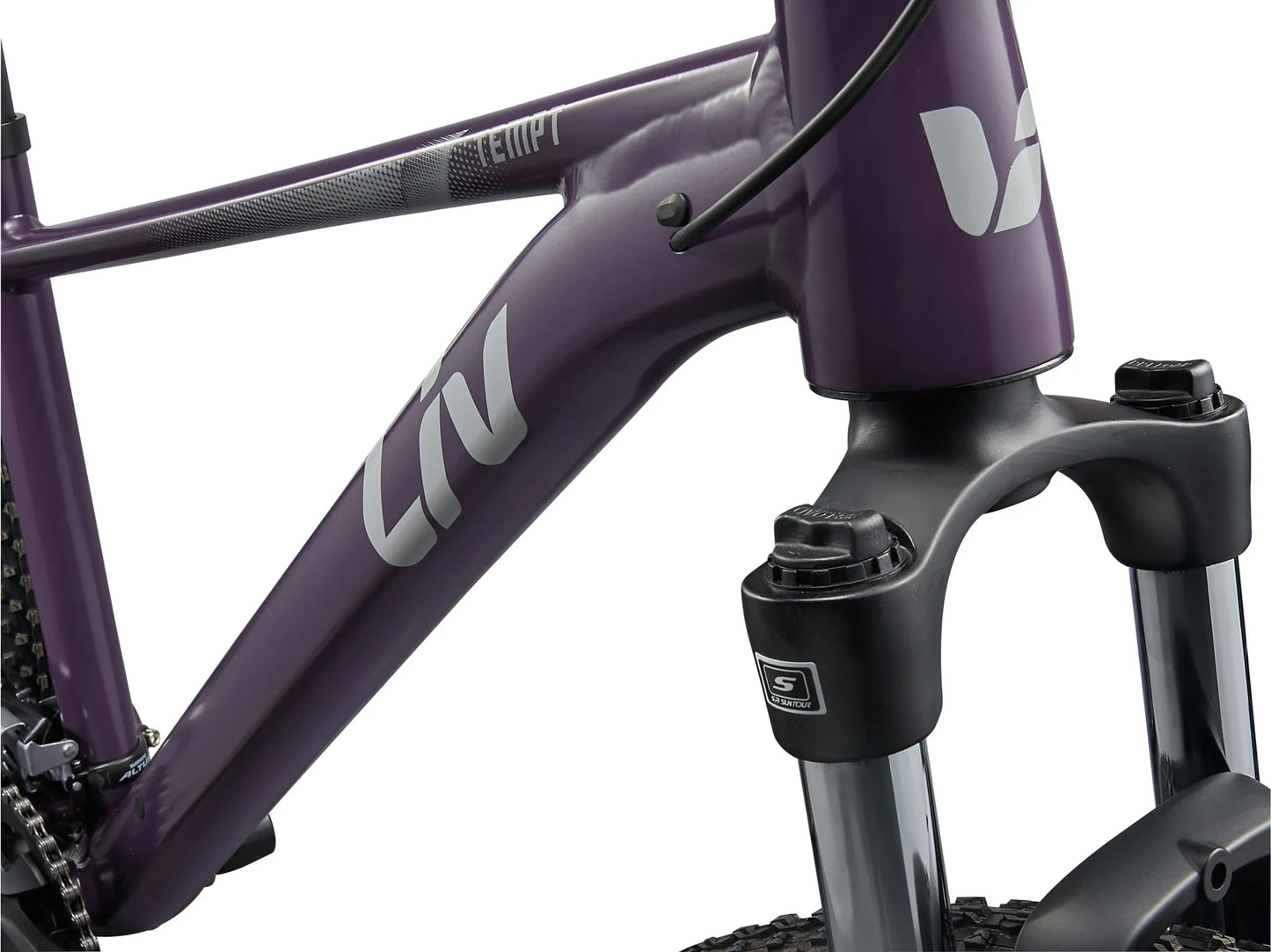 GIANT LIV TEMPT 3 HARDTAIL MTB BIKE 2025 SATIN TYRIAN PURPLE/GOOD GREY