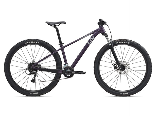 GIANT LIV TEMPT 3 HARDTAIL MTB BIKE 2025 SATIN TYRIAN PURPLE/GOOD GREY