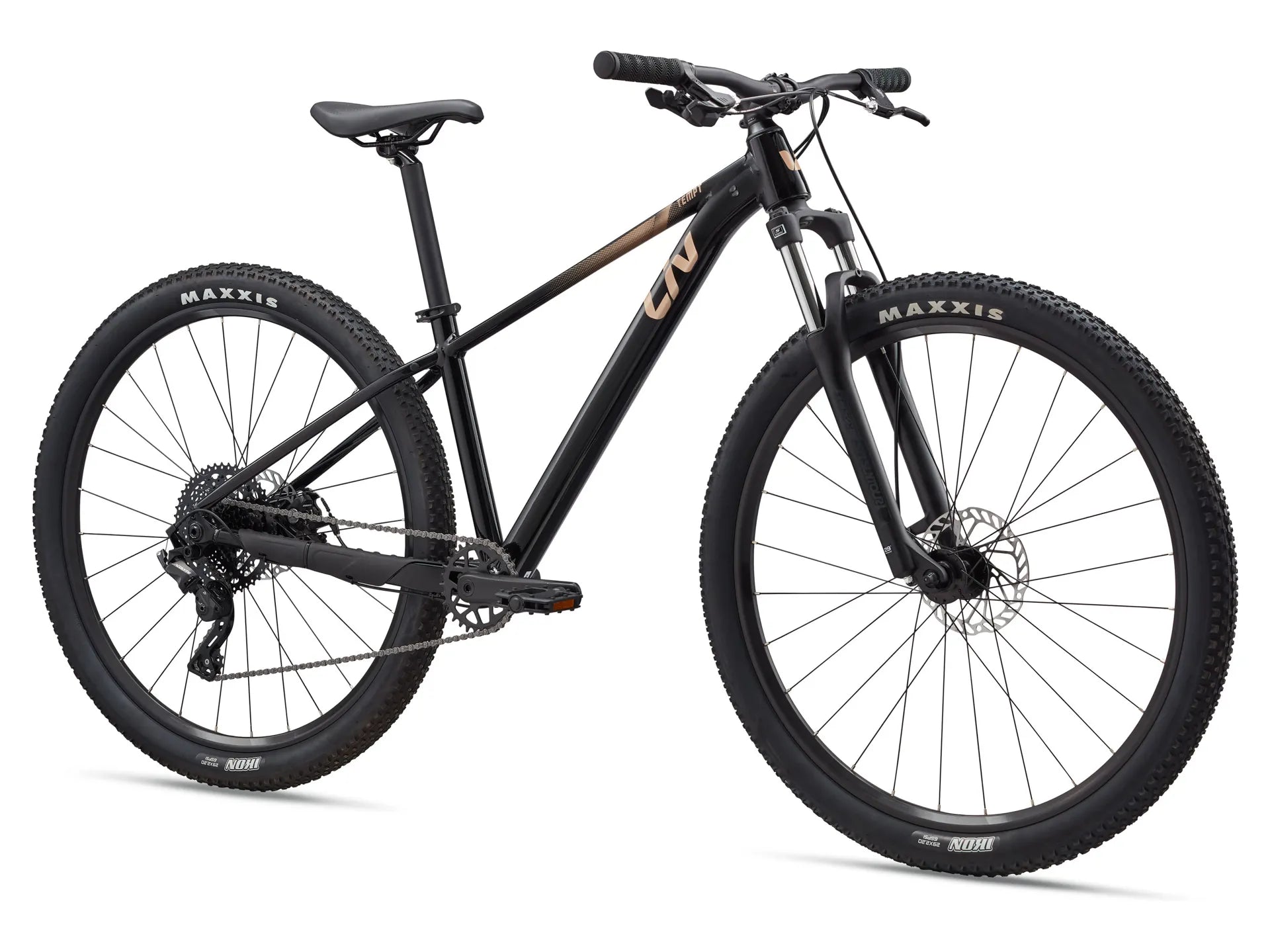 GIANT LIV TEMPT 4 HARDTAIL MTB BIKE 2025 GLOSS BLACK/GOLDEN WHEAT