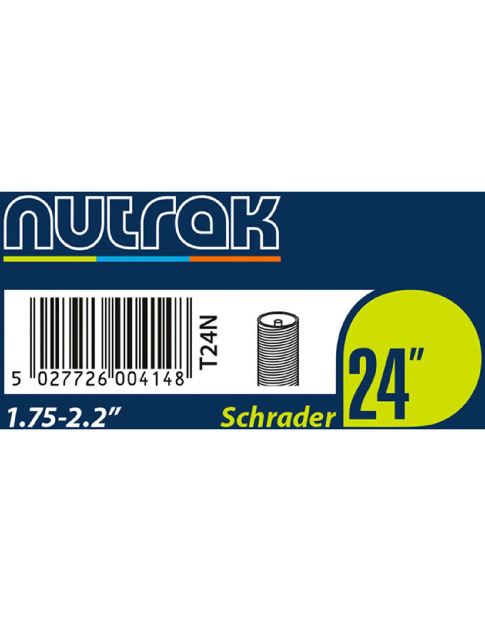 NUTRAK 24x1.75-2.125 SCHRADER VALVE INNER TUBE