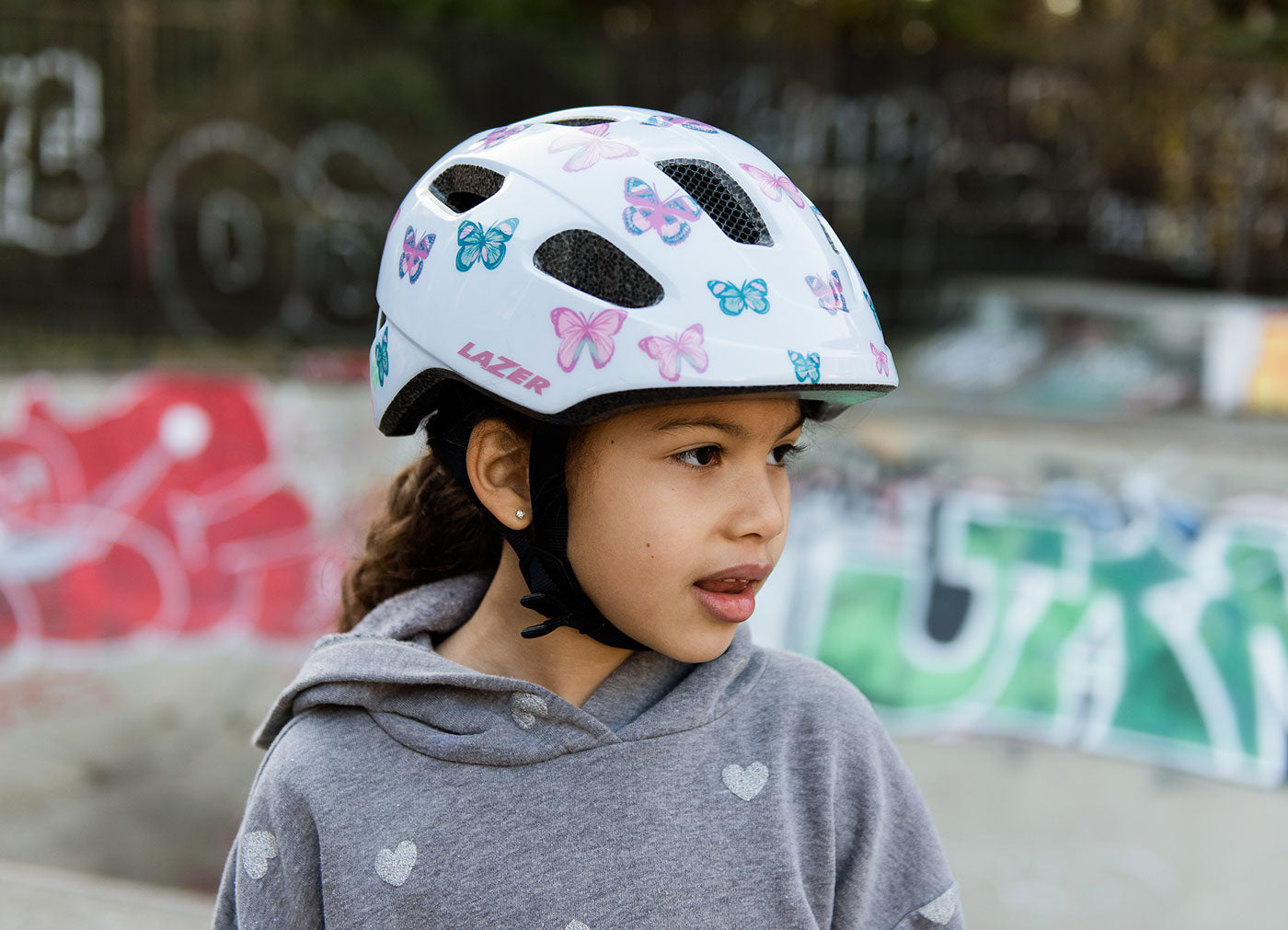 LAZER NUTZ KINETICORE UNI-YOUTH HELMET BUTTERFLY